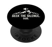 Seek The Silence 0dB Mountain Hiking Introvert Outdoors PopSockets Adhesive PopGrip