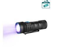 Seeker 4 Mini Cool White Light EDC Torch With 365nm UV Light Black with Free Battery