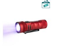 Seeker 4 Mini EDC Torch With 365nm UV Light Red with Free Battery