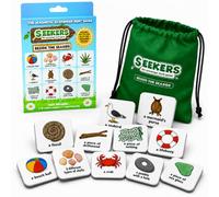 SEEKERS Scavenger Hunt Game: Beside the Seaside Add-On Pack, Beach Game Set | Fun Family Beach Games for Kids | 12 Magnets in a Storage Bag | Outdoor Nature Treasure Hunt | Magnetic Board Sold Separately