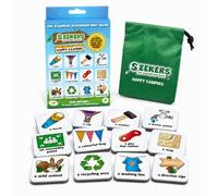 SEEKERS Scavenger Hunt Game: Happy Campers Add-On Pack, Camping Travel Game | Family Camping Games for Kids | 12 Magnets in a Storage Bag | Outdoor Nature Treasure Hunt | Magnetic Board Sold Separately.