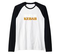 Seekh Kebab Indian Food Spicy Flavors Culture Curry Love Raglan Baseball Tee