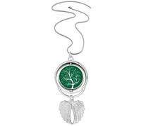 Seeking Lits Mathematical Formulas Calculus Pendant Angel Wings Rotating Necklace Jewelry