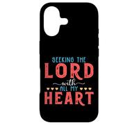 Seeking The Lord With All My Heart Bible Verse Gift Case for iPhone 17