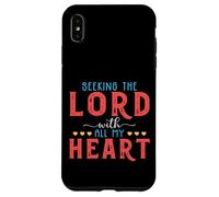Seeking The Lord With All My Heart Bible Verse Gift Case for iPhone XS Max
