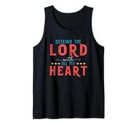 Seeking The Lord with All My Heart Bible Verse Gift Tank Top