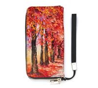 SEEKJOYS Women Wallet Beautiful Mangroves Ladies Wallets Card Holder Clutch Stylish Wallet with Wrist Strap Long Womens Purse for Girls Ladies