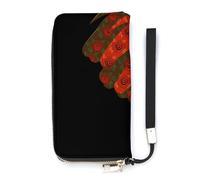 SEEKJOYS Women Wallet Portrait of African Woman Ladies Wallets Card Holder Clutch Stylish Wallet with Wrist Strap Long Womens Purse for Girls Ladies