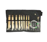 Seeknit Circular Knit Set, Bamboo, Black, Mittelgroße/Große