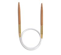 Seeknit Circular Knitting Needles, Bamboo, Beige, 50 cm x 5 mm