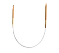 Seeknit Circular Knitting Needles, Bamboo, Brown, 23 cm x 4.5 mm