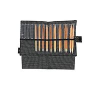 Seeknit Circular Knitting Needles Set, Bamboo, Black, Mittelgroße/Große
