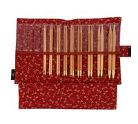 Seeknit Circular Knitting Needles Set, Bamboo, Black, Mittelgroße/Große