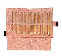 Seeknit Circular Knitting Needles Set, Bamboo, Pink, Standard