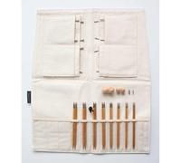 Seeknit Curve Koshitsu First Interchangeable Knitting Needle Set - Bamboo Tip, for Knitting or Crocheting Projects, 12.5cm - 1 Set