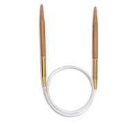 Seeknit Circular Knitting Needles, Bamboo, Beige, 40 cm x 2.25 mm