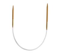 Seeknit Circular Knitting Needles, Bamboo, Brown, 23 cm x 3.25 mm