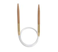 Seeknit KA06261 Bamboo Circular Knitting Needles Beige 40cm x 7mm