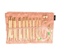 Seeknit KA57829-03 Round Knitting Set, Bamboo, Pink, Medium/Large
