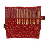Seeknit KA58920-02 Circular Knitting Needles Set, Bamboo, Red, Medium/Large
