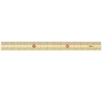 Seeknit - Seeknit Shirotake Bamboo (15cm) Measuring Scale Ruler - 1 Piece, Brown