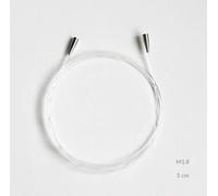 Seeknit Swivel Function Cable for Interchangeable Tips, Nylon, White, 5cm x M1.8