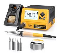 SEEKOEN 60W Soldering Iron Station 200℃-480℃ with 5 Extra Iron Tips