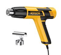 SEEKONE Mini Heat Gun, 600W Dual Temperature Heat Gun 300℃&500℃, with Overload Protection and Long Cable for Crafts, Embossing, Paint Stripping, Shrink Wrap, and Heat Shrink Tube