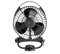 SEEKR Bora II Cabin Fan 12/24V - 3-Stage DC Fan for Boat & Motorhome - Compact, Quiet & Energy Efficient - Touch Operation - Black