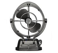 SEEKR Sirocco II, 7010CABBX, 3-Speed, 360 Degree Airflow, Direct Wire Gimbal Fan, 125/185 CFM, 12/24V, Black, 17.8cm Blade