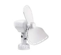 SEEKR Ultimate, 747DCWCS, Direct Wire 12V Compact Grill-less, Easy to Clean, 2-Speed Cabin Fan, 150/200 CFM 5.25" x 2.5" x 8.0", White