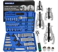 SEEKSELF 3" 4" 6" 8" Gear Puller Set, 2-Jaw/3-Jaw Bearing Puller Kit with Torque Wrench, Heavy Duty Pulling Tool, Reversible Jaw for Internal External Flywheel Gear Pulley Bearing Rotor Removal
