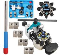 SEEKSELF Professional Brake Line Flaring Tool Kit for 45 & 37 Degree Single, Double and Bubble Flares, 3/16", 1/4", 5/16", 3/8" and 4.75mm Steel Copper Metal Tubing