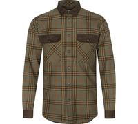 Seeland Banff Shirt Grape Leaf/Terracotta Check Trim details with fake suede,