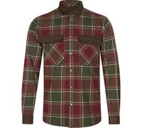 Seeland Banff Shirt Red check Trim details with fake suede,, Elbow patches,