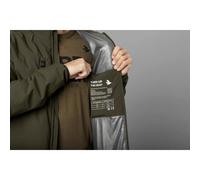 Seeland Celsius Heat Jacket Pine green Button on garment for setting temperatu