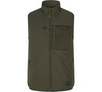 Seeland Celsius Heat Waistcoat Pine green Button on garment for setting temper