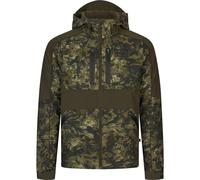 Seeland Chaser Aero Camo Jacket InVis MPC green - Two side radio pockets, Ventilation zipper under arm
