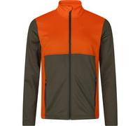 Seeland Elliot fleece Pine green/Hi Vis orange Full zip, Zipped front pockets