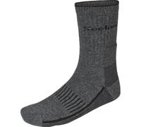 Seeland Field Heavy Merino Sock Grey Melange/Black