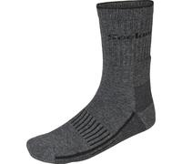 Seeland Field Heavy Merino Sock Grey Melange/Black