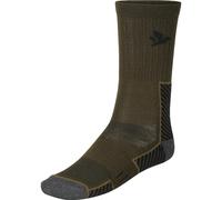 Seeland Field Merino Sock - 2Pack Pine Green/Military Olive Temperature regula