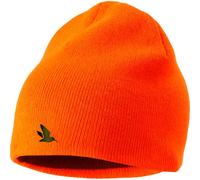 Seeland Ian Men's Hi Vis Reversible Beanie Hat Orange/Pine Green