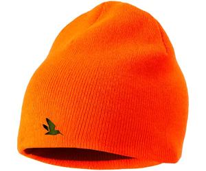 Seeland | Ian Reversible Beanie hat | Hi-vis Orange/Pine Green | One Size