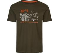 Seeland Landscape T shirt Pine green Round neck, Classic fit