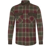 Seeland Mens Banff Cotton Shirt Grape Leaf Terracotta Check Size Small To 3XL