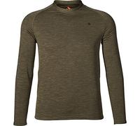 Seeland | Mens Base Active Long Sleeve T-Shirt | Practical Hunting Hiking and Trekking Attire | Pine Green | XXL