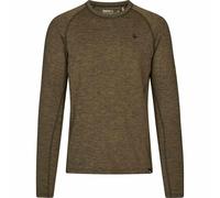 Seeland Mens Peak Long Sleeved T Shirt Pine Green Olive Melange Small To 4XL