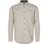 Seeland Oxford Shooting Shirt Grape Leaf Terracotta Brown Check Small To 4XL