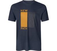 Seeland Path T shirt Dark Navy Printed artwork at chest
